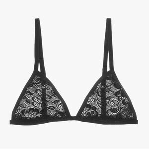 Araks Bryce Bralette Black Lace Floral size small